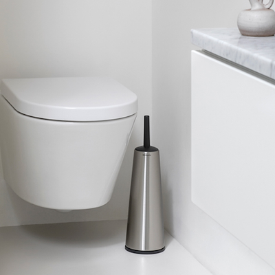 Brabantia toiletbørste med holder mat stål
