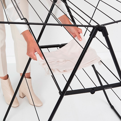 Brabantia HangOn tørrestativ mat sort 20 m