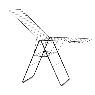 Brabantia Hang-On tørrestativ mat sort 25 meter