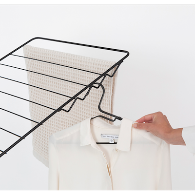 Brabantia Hang-On tørrestativ mat sort 25 meter