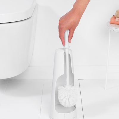 Brabantia toiletbørste med holder white