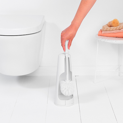 Brabantia toiletbørste med holder white