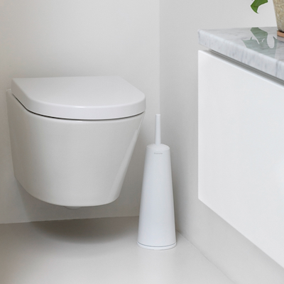 Brabantia toiletbørste med holder white