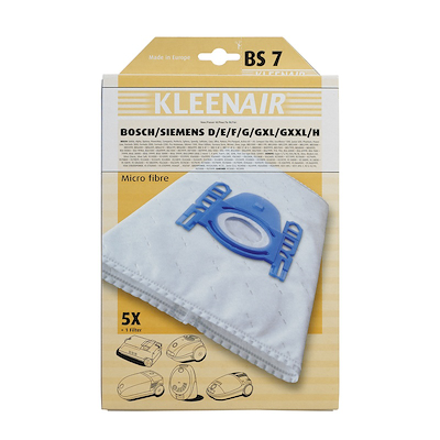 Kleenair støvsugerposer (BS7) til Bosch/Siemens Type D/W/F/G/H