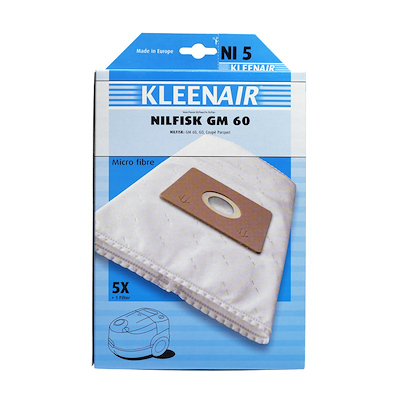 Kleenair Nilfisk Gm 60 støvsugerpose hvid