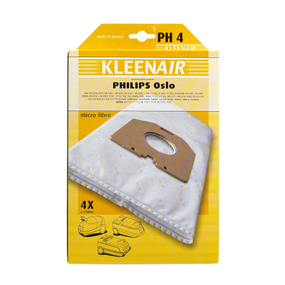 Kleenair Philips Oslo microfiber støvsugerposer 4 stk