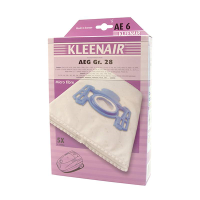 Kleenair luksus støvsugerposer AEG Gr. 28 5 stk + 1 filter