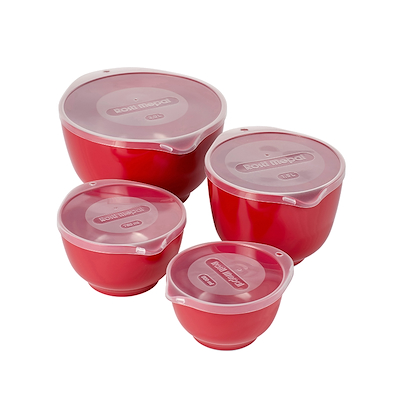 Rosti Margrethe røreskålesæt 8 dele rød