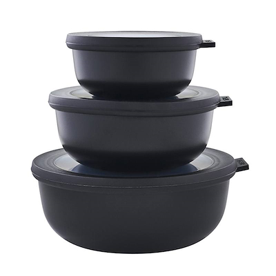 Mepal Cirqula skålesæt med låg lav sort cirkulær