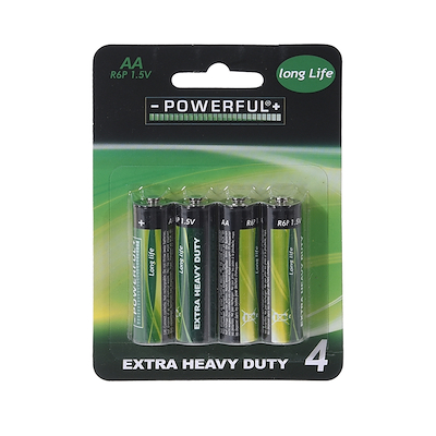 Powerful AA-batterier 4 stk.