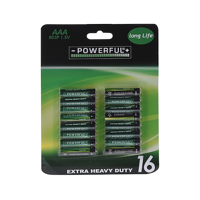 AAA-batterier 16 stk.