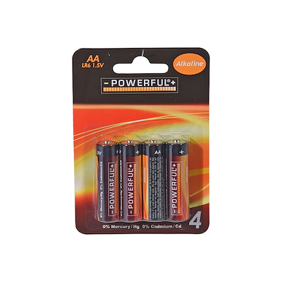 Alkaline AA-batterier 4 stk.