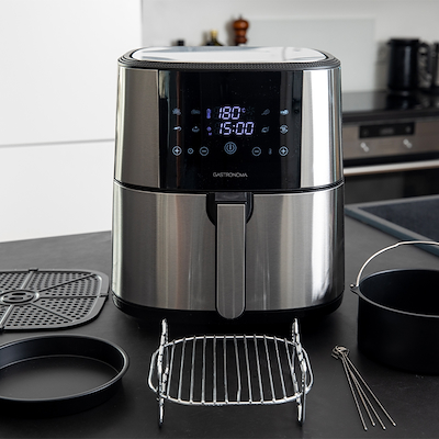 Gastronoma airfryer 8 liter inkl. tilbehørssæt 1800 watt