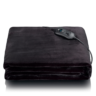 Melissa varmetæppe sort 180x130 cm