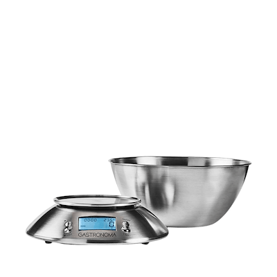 Gastronoma digital køkkenvægt med skål rustfrit stål 5 kg