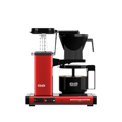 Moccamaster kaffemaskine optio red metallic