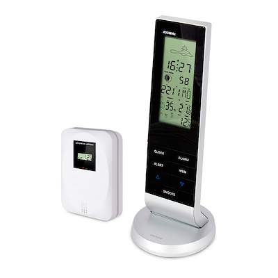 Alecto WS-1150 vejrstation med trådløs sensor sort