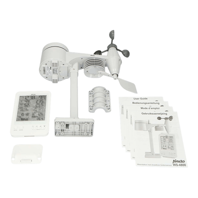 Alecto WS-4800 vejrstation med trådløs sensor hvid
