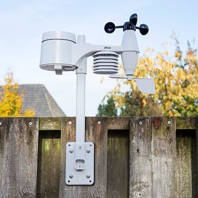 Alecto WS-4800 vejrstation med trådløs sensor hvid