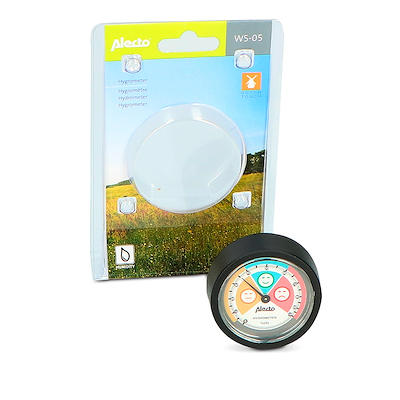 Alecto WS-05 hygrometer med symboler 2x6 cm