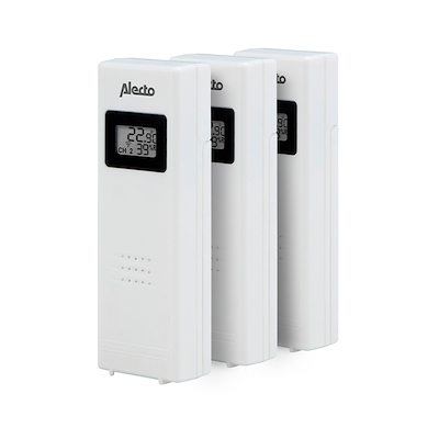 Alecto WS-1330 vejrstation med 3 sensorer hvid
