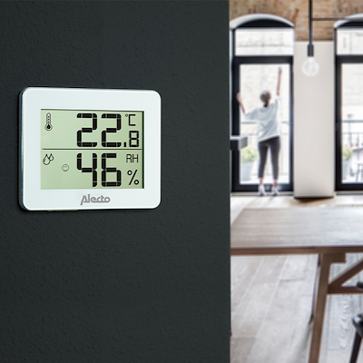 Alecto WS-55 Termometer & hygrometer hvid