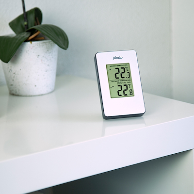 Alecto WS-1050 vejrstation med trådløs sensor hvid