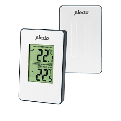 Alecto WS-1050 vejrstation med trådløs sensor hvid