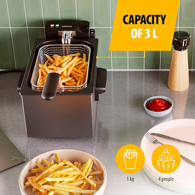 Tristar frituregryde rustfrit stål 3 liter