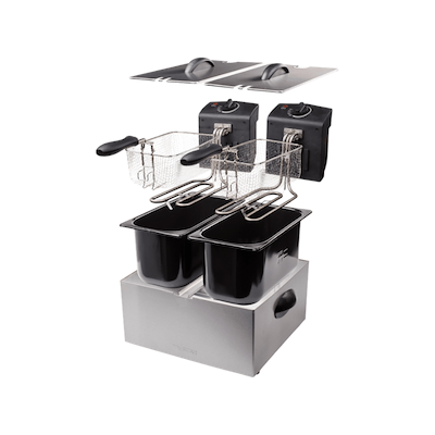 Tristar FR-6937 dobbelt frituregryde 2x3 liter 3600 watt