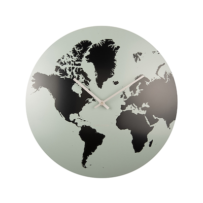 Karlsson Working World vægur grågrøn Ø39 cm