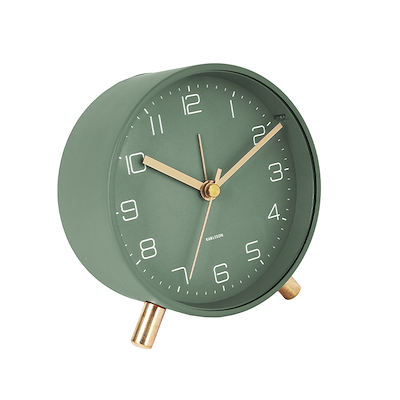 Karlsson Lofty vækkeur grøn Ø11 cm