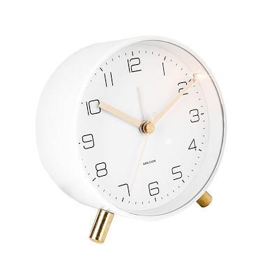 Karlsson Lofty vækkeur hvid Ø11 cm