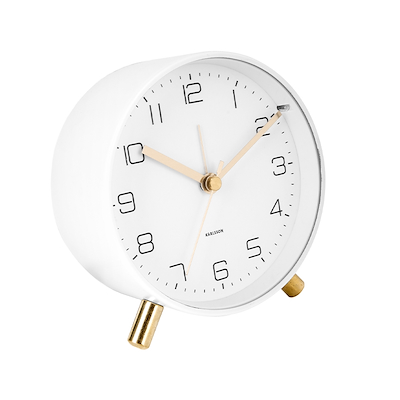 Karlsson Lofty vækkeur hvid Ø11 cm