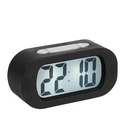 Karlsson Gummy vækkeur sort