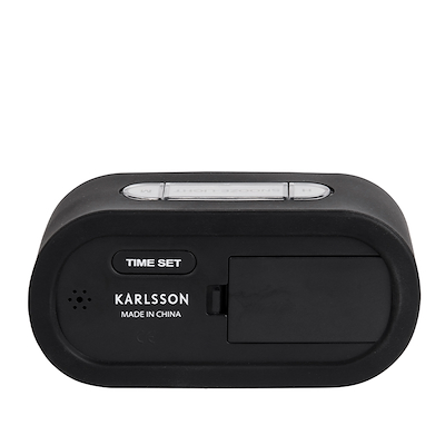 Karlsson Gummy vækkeur sort