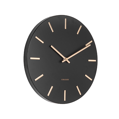 Karlsson Charm vægur sort Ø30 cm