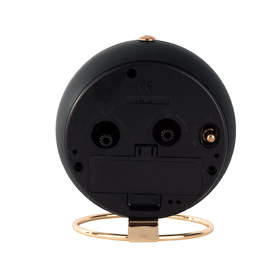 Karlsson Globe vækkeur sort Ø9,5 cm