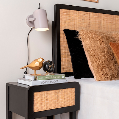 Karlsson Globe vækkeur sort Ø9,5 cm