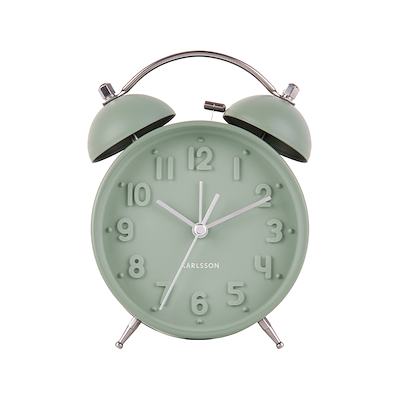Karlsson Iconic vækkeur grøn Ø11 cm