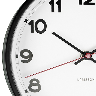 Karlsson New Classic vægur sort Ø20 cm