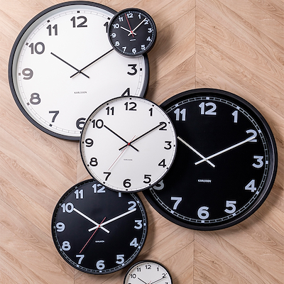 Karlsson New Classic vægur sort Ø20 cm