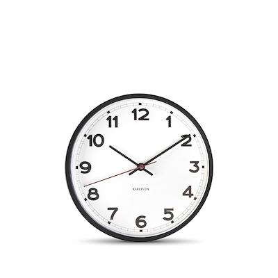 Karlsson New Classic vægur sort Ø20 cm