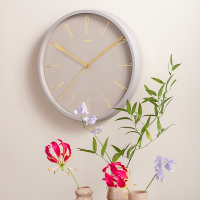 Karlsson Belle Numbers vægur grå Ø 35 cm