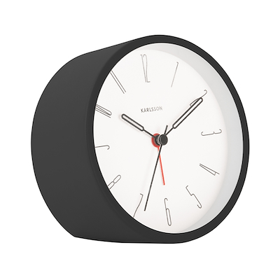 Karlsson Belle Numbers vækkeur sort Ø11 cm