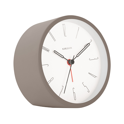 Karlsson Belle Numbers vækkeur grå Ø 11 cm