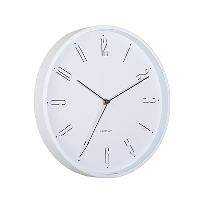 Karlsson Regal Numbers vægur hvid Ø30 cm