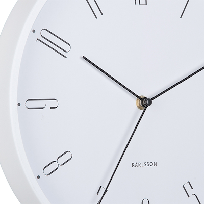 Karlsson Regal Numbers vægur hvid Ø30 cm