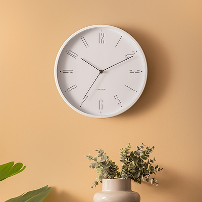 Karlsson Regal Numbers vægur hvid Ø30 cm