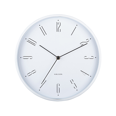 Karlsson Regal Numbers vægur hvid Ø30 cm